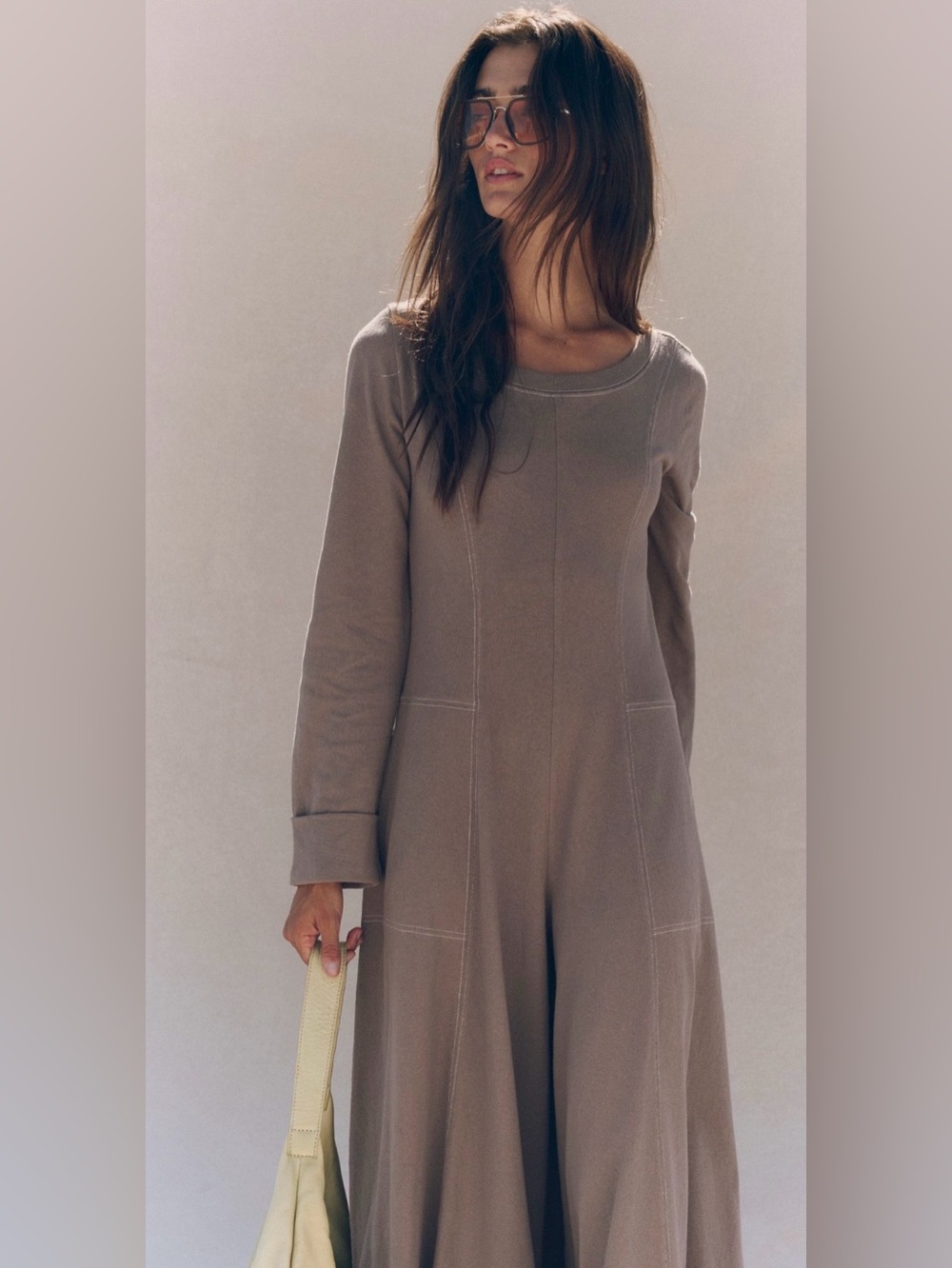NWT Free People S Free~est Strada Jumpsuit in Dried Walnut NEW $98 One Piece - Picture 3 of 9